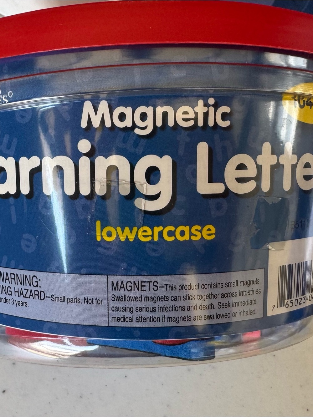 Magnetic Lowercase Learning Letters - Blue & Red Set